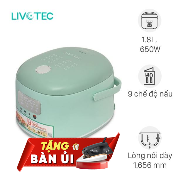 Nồi cơm điện tử Livotec 1.8 lít LRC-E8118M