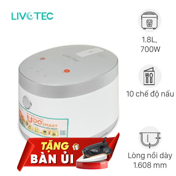 Nồi cơm điện tử Livotec 1.8 lít LRC-E8218W