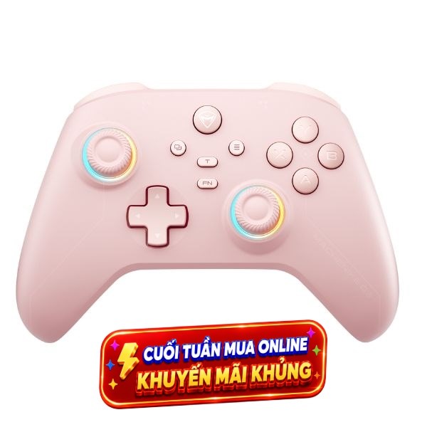 Tay cầm chơi game Machenike Hồng G3 V2 Pro