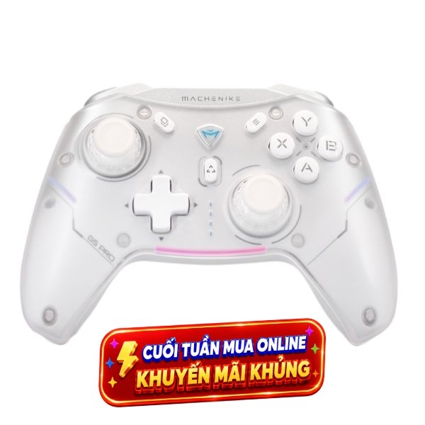 Tay cầm chơi game Machenike Trắng G5 Pro Max