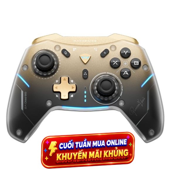 Tay cầm chơi game Machenike Đen Vàng G5 Pro V2 Premium Edition