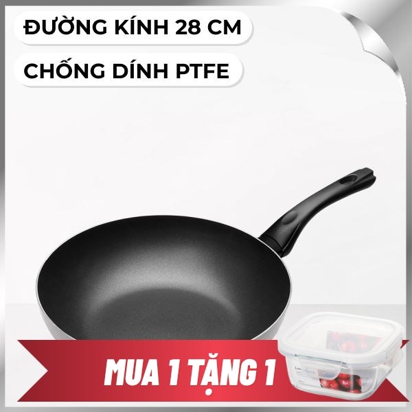 Chảo nhôm sâu chống dính đáy từ 28 cm Lock&Lock CAW2872IH