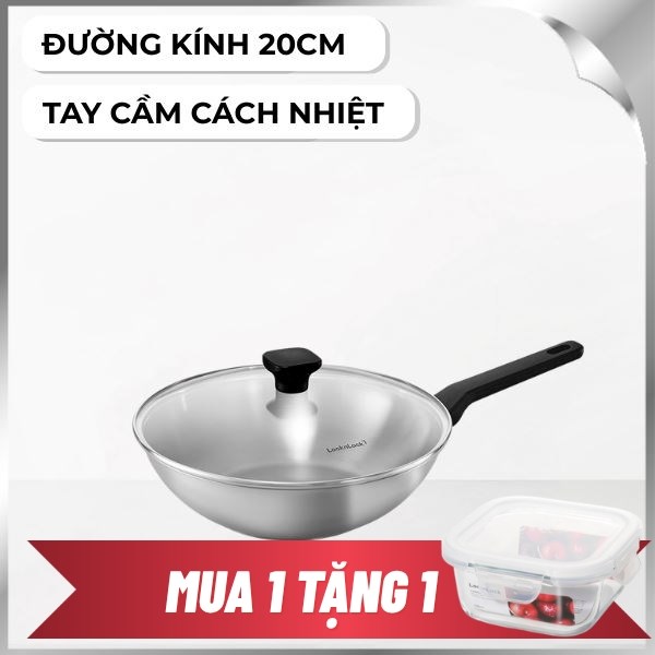 Chảo inox sâu đáy từ Lock&Lock CSW2823IH