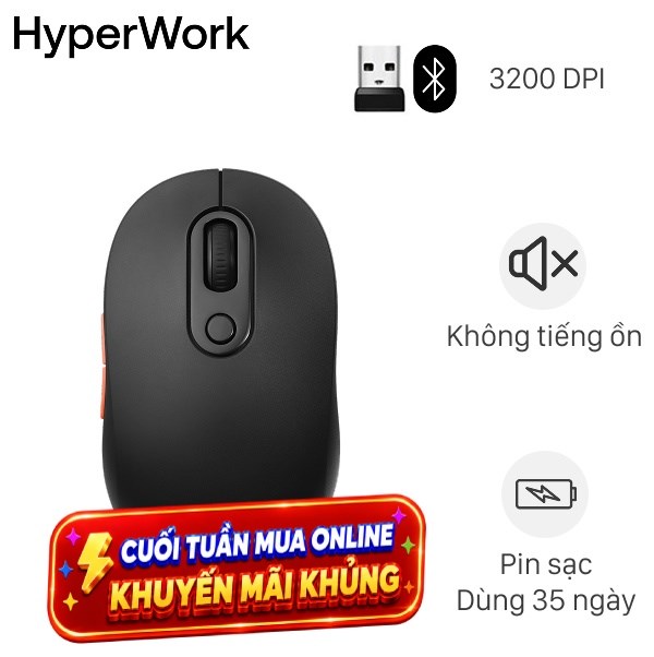 Chuột sạc Bluetooth HyperWork Core Click