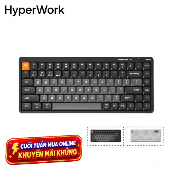 Bàn Phím Bluetooth HyperWork SilentKey Mini