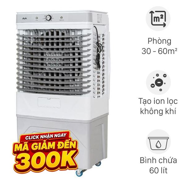 Quạt điều hòa AVA RPD-200 200W Trắng - Xám