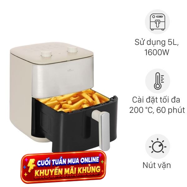 Nồi chiên không dầu Bear 6 lít AFR-165VY