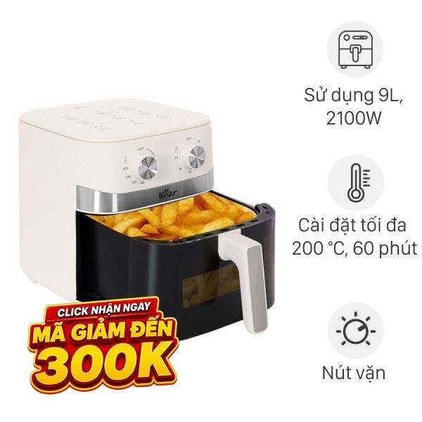 Nồi chiên không dầu Bear 9 lít AFR-215BF