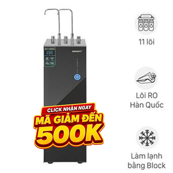 Máy lọc nước RO nóng nguội lạnh Hydrogen ion kiềm Sanaky SNK-TV3HK98