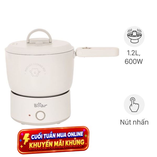 Nồi lẩu đa năng Bear MC-4H12H 1.2 lít