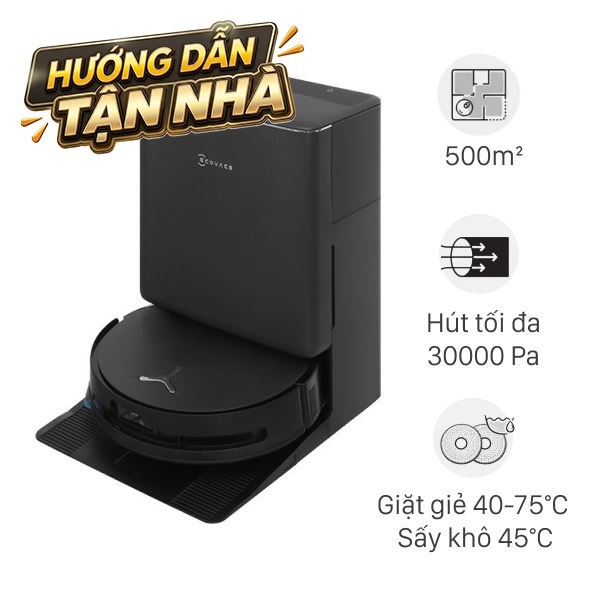 Robot hút bụi lau nhà Ecovacs Deebot T90 PRO OMNI - Đen