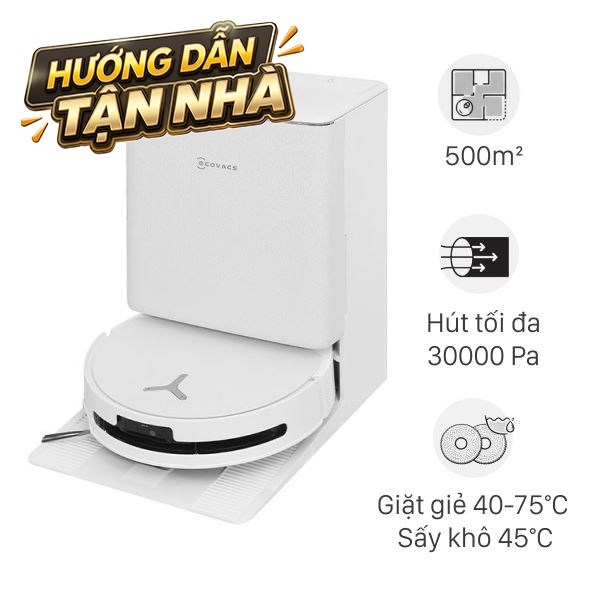 Robot hút bụi lau nhà Ecovacs Deebot T90 PRO OMNI - Trắng