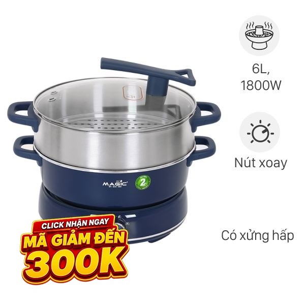 Nồi lẩu đa năng Magic Eco AC-282 6 lít