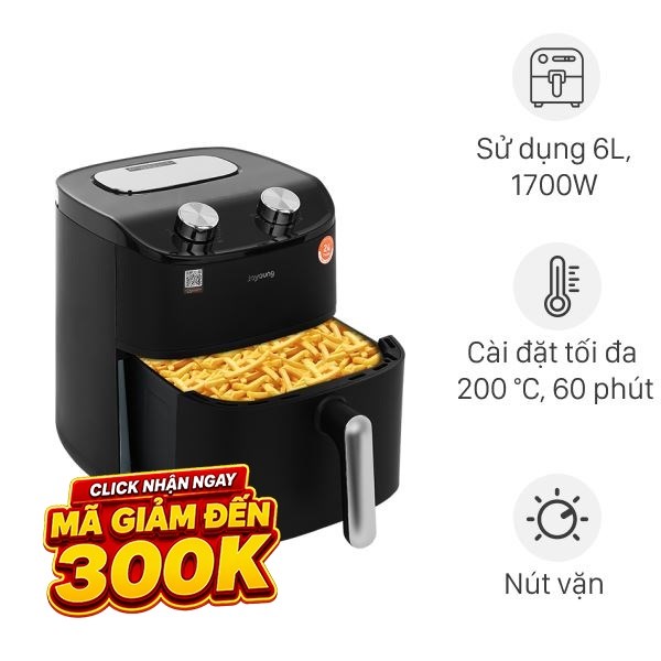 Nồi chiên không dầu Joyoung 6 lít JAF-612
