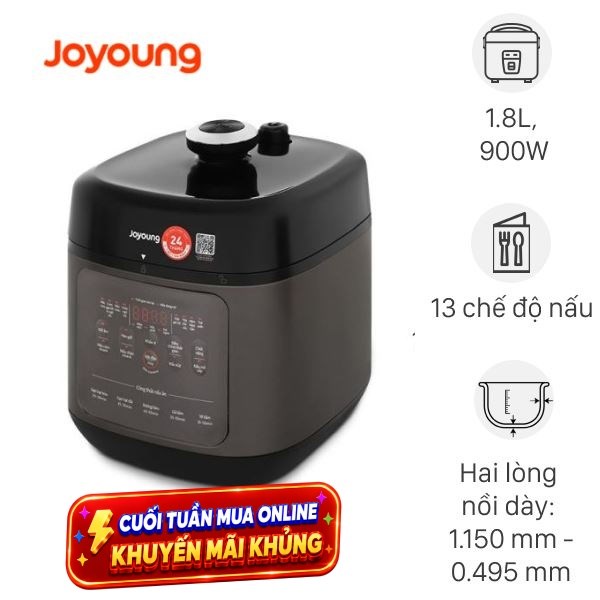 Nồi cơm điện tử áp suất Joyoung 1.8 lít JHPC-5100