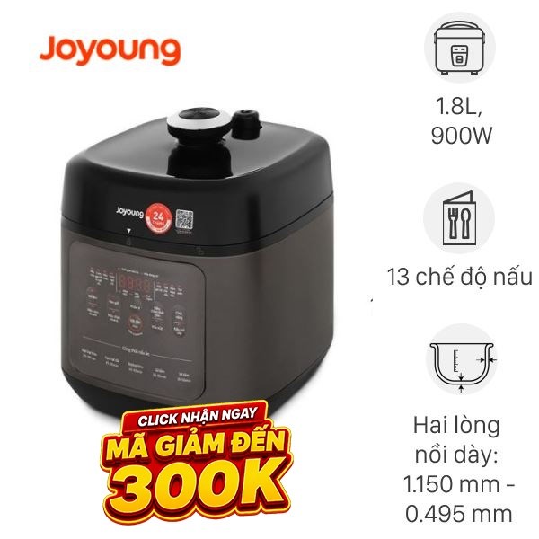 Nồi cơm điện tử áp suất Joyoung 1.8 lít JHPC-5100