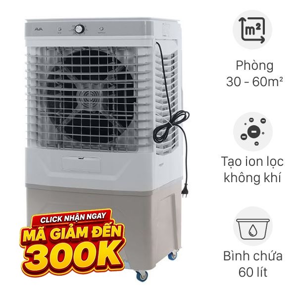 Quạt điều hòa AVA RPD-200 200W Trắng - Xanh