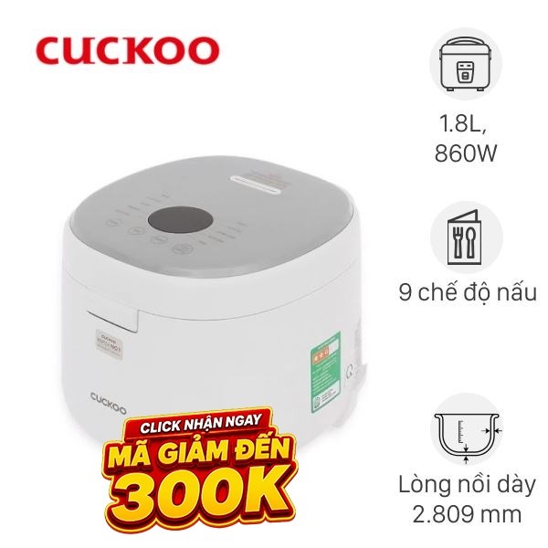 Nồi cơm điện tử Cuckoo 1.8 lít CR-1060F