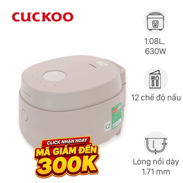 Nồi cơm điện tử Cuckoo 1.08 lít CR-0686FGP