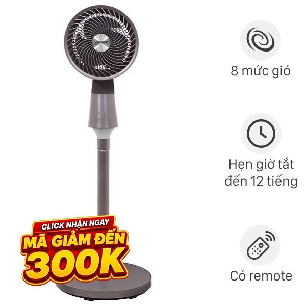 Quạt tuần hoàn Sunhouse  3 cánh APF7321G 40W