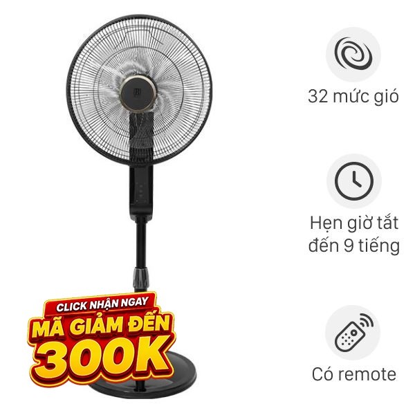 Quạt đứng Boss  5 cánh BOSS-88-BLDC 50W