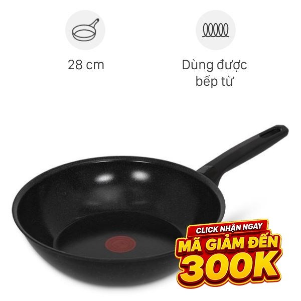 Chảo nhôm sâu chống dính đáy từ Tefal Expertise G2021932