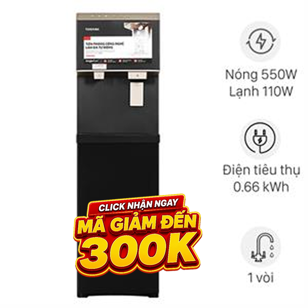 Cây nước nóng lạnh và làm đá Toshiba RWF-IW2469BVN(K) 660W