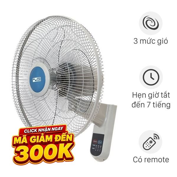 Quạt treo tường AC  3 cánh AWF04A163 55W