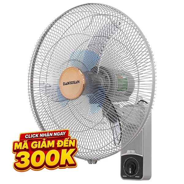 Quạt treo tường Daikiosan  6 cánh DQ122 60W