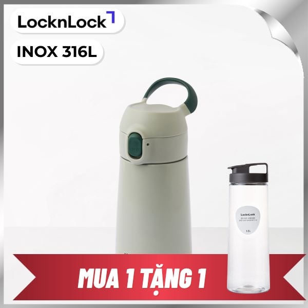 Bình giữ nhiệt cho bé Inox 380 ml Lock&Lock LHC918GRN