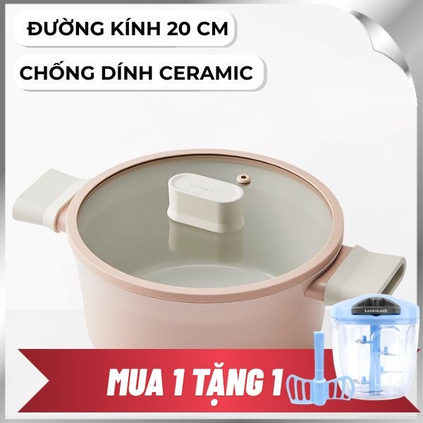 Nồi nhôm nắp kích LocknLock CSU1202PIK