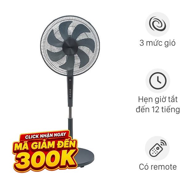 Quạt đứng Rapido  7 cánh RWF-45SGD 55W