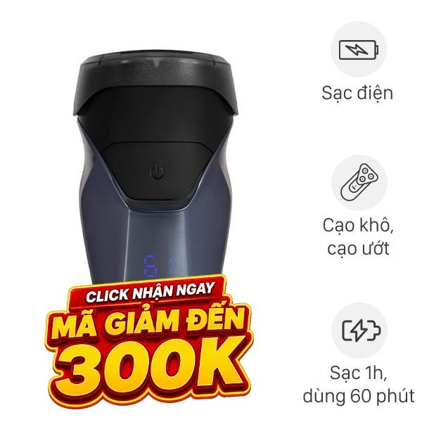 Máy cạo râu khô và ướt Flyco FS889VN