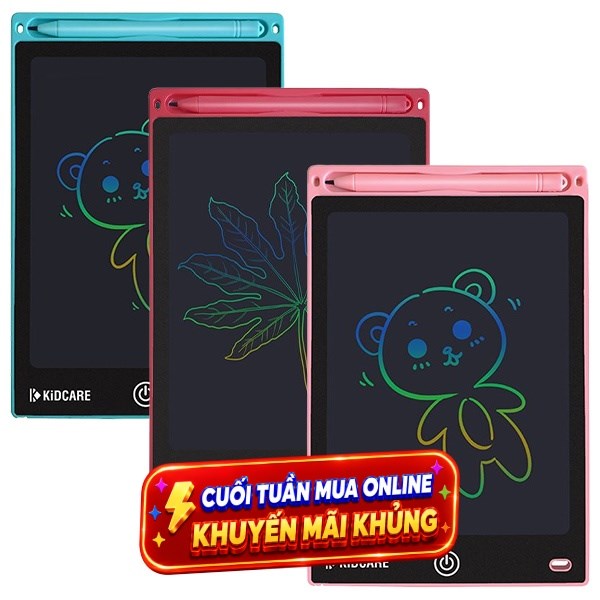 Bảng vẽ tự xoá đa sắc KidCare màn hình LCD 8.5 inch H8M2