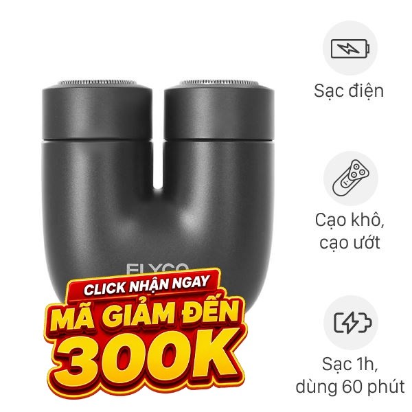 Máy cạo râu khô và ướt Flyco U1VN