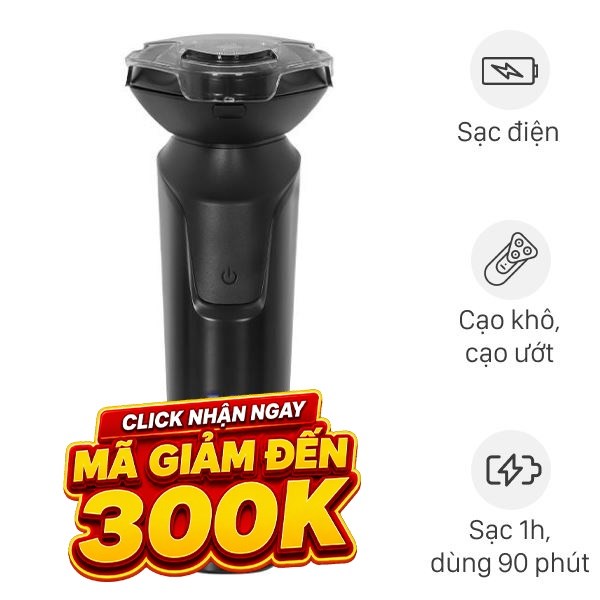 Máy cạo râu khô và ướt Flyco FS903VN