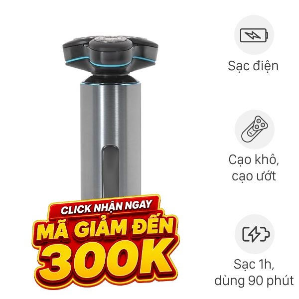 Máy cạo râu khô và ướt Flyco FS988VN