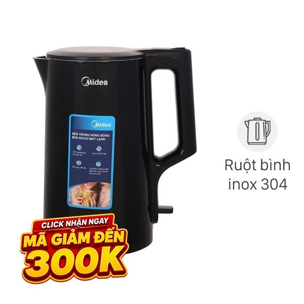 Bình đun siêu tốc Midea 1.7 lít MK-1523DD
