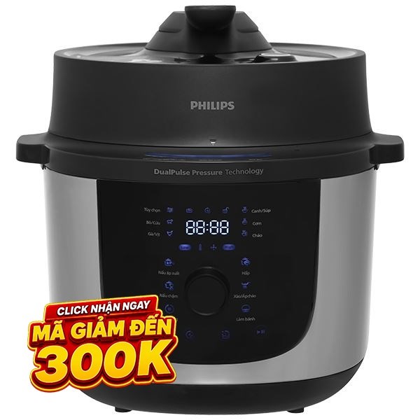 Nồi áp suất điện Philips 6 lít HD2616/70