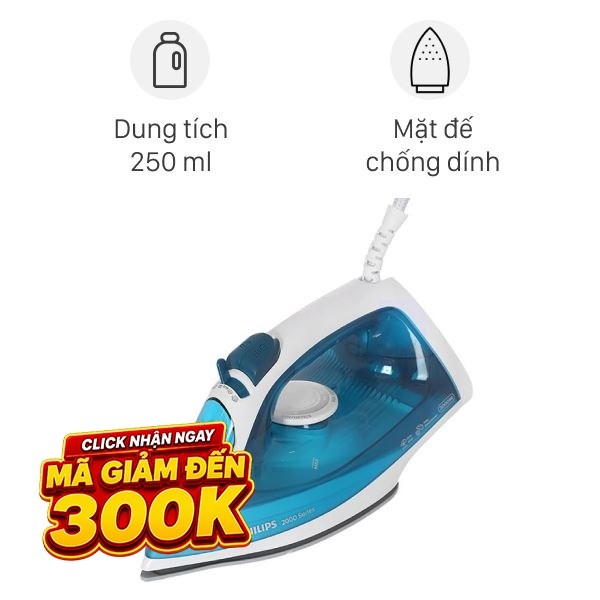 Bàn ủi hơi nước Philips DST2020/90 1700 - 2000W