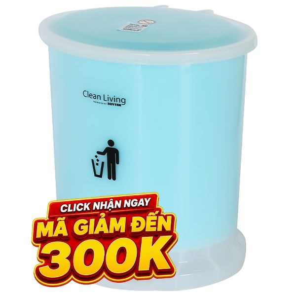 Thùng rác nhựa 12 lít Duy Tân Xanh dương