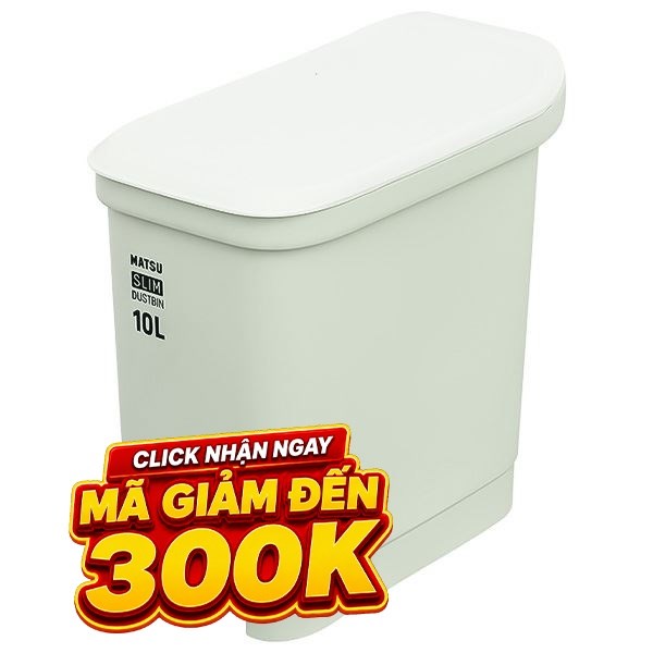 Thùng rác nhựa 10 lít Duy Tân Matsu Slim