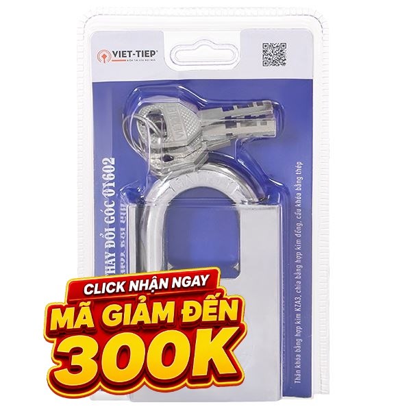 Ổ khóa chống cắt kẽm 60 mm Việt-Tiệp 01602