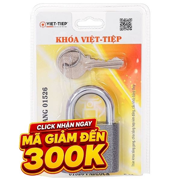 Ổ khóa gang 50 mm Việt-Tiệp 01526
