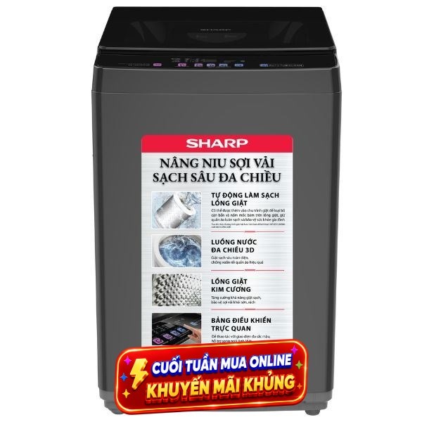 Sharp 12 Kg ES-TN121EN-DG