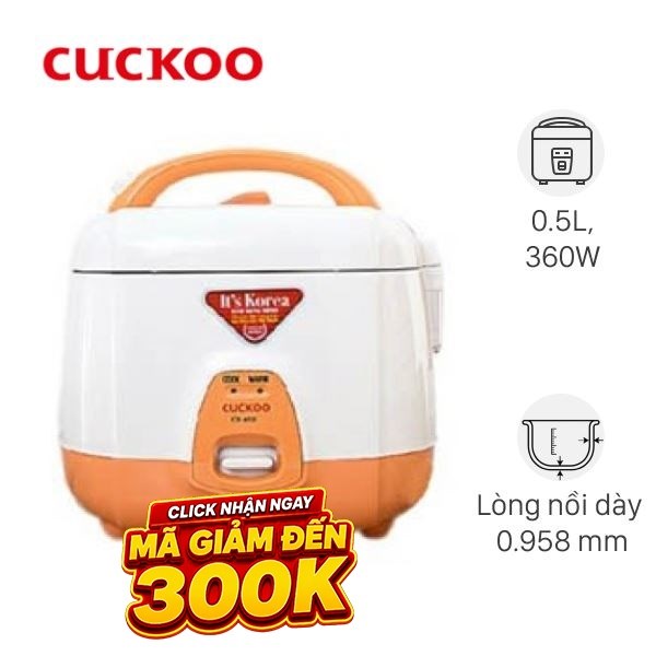Nồi cơm nắp gài Cuckoo 0.5 lít CR-0331