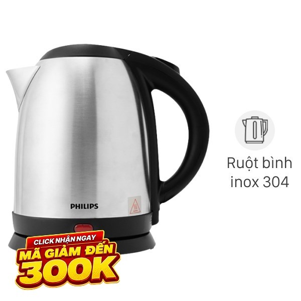 Bình đun siêu tốc Philips 1.5 lít HD9306