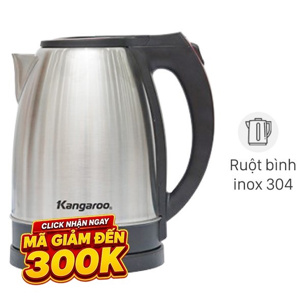 Bình đun siêu tốc Kangaroo 1.8 lít KG-338