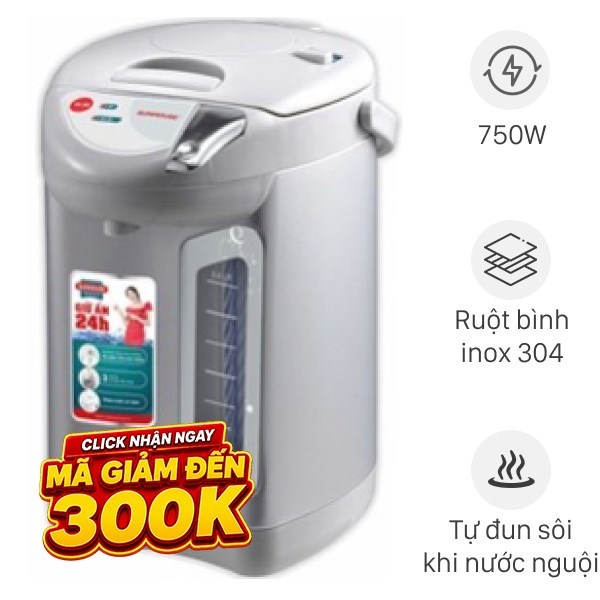 Bình thủy điện Sunhouse SHD1533 3.3 lít