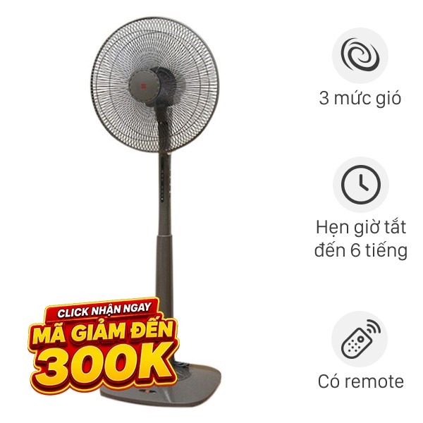 Quạt đứng KDK 3 cánh M40K GY 50W